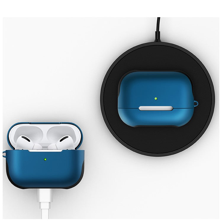 Matte Surface PC Case for AirPods Pro - Dark Blue