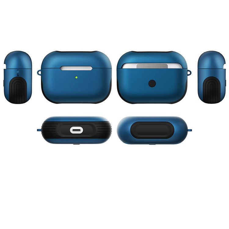 Matte Surface PC Case for AirPods Pro - Dark Blue