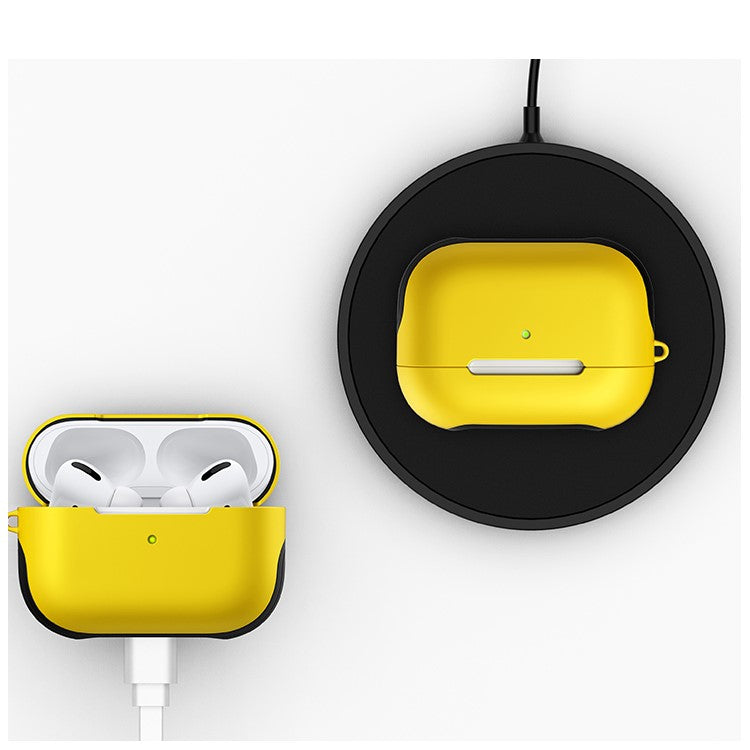 Matte Surface PC Case for AirPods Pro - Yellow