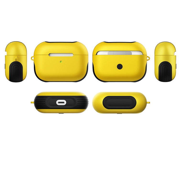 Matte Surface PC Case for AirPods Pro - Yellow