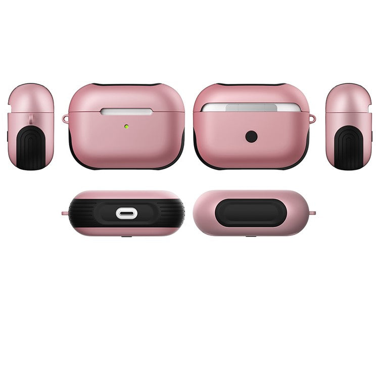 Matte Surface PC Case for AirPods Pro - Rose Gold