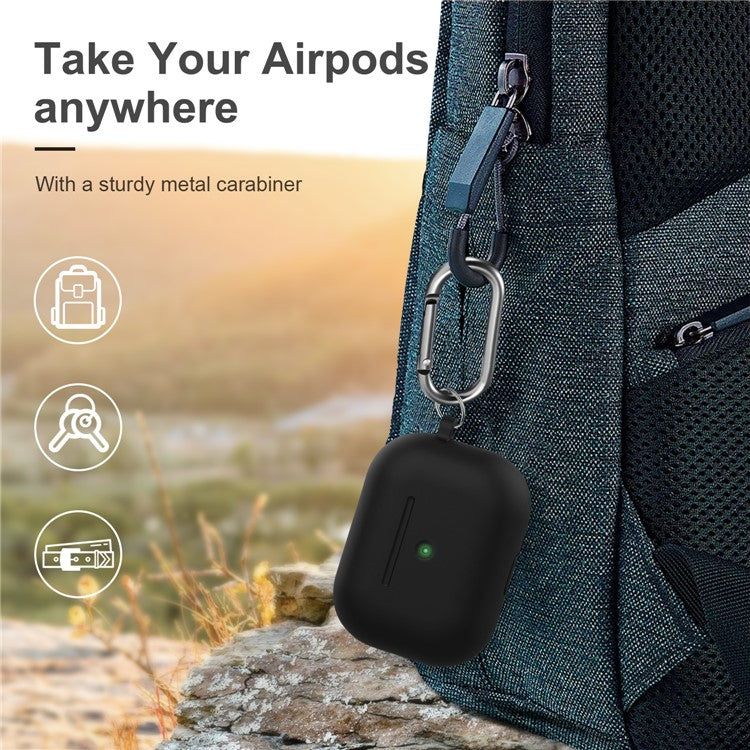 Drop Resistant Thicken Silicone Case for Apple AirPods Pro - Black