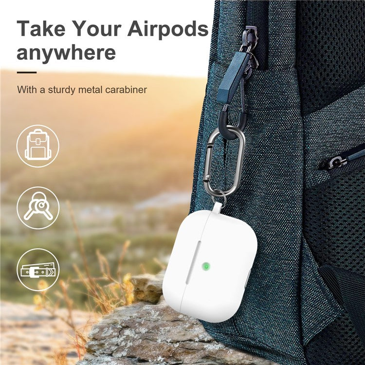 Drop Resistant Thicken Silicone Case for Apple AirPods Pro - White