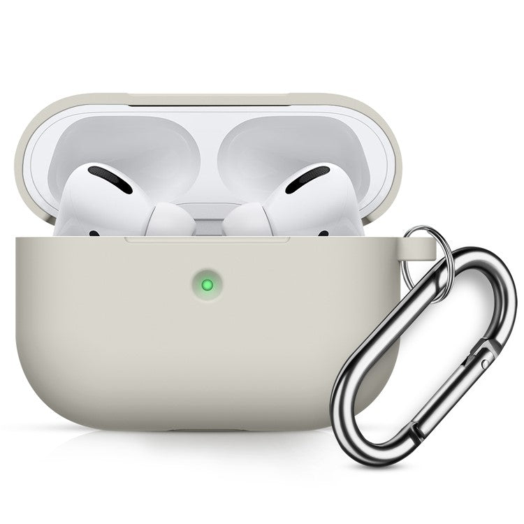 Drop Resistant Thicken Silicone Case for Apple AirPods Pro - Beige