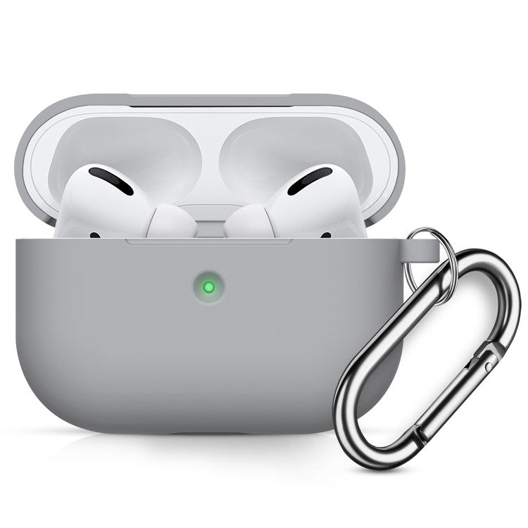 Drop Resistant Thicken Silicone Case for Apple AirPods Pro - Light Grey