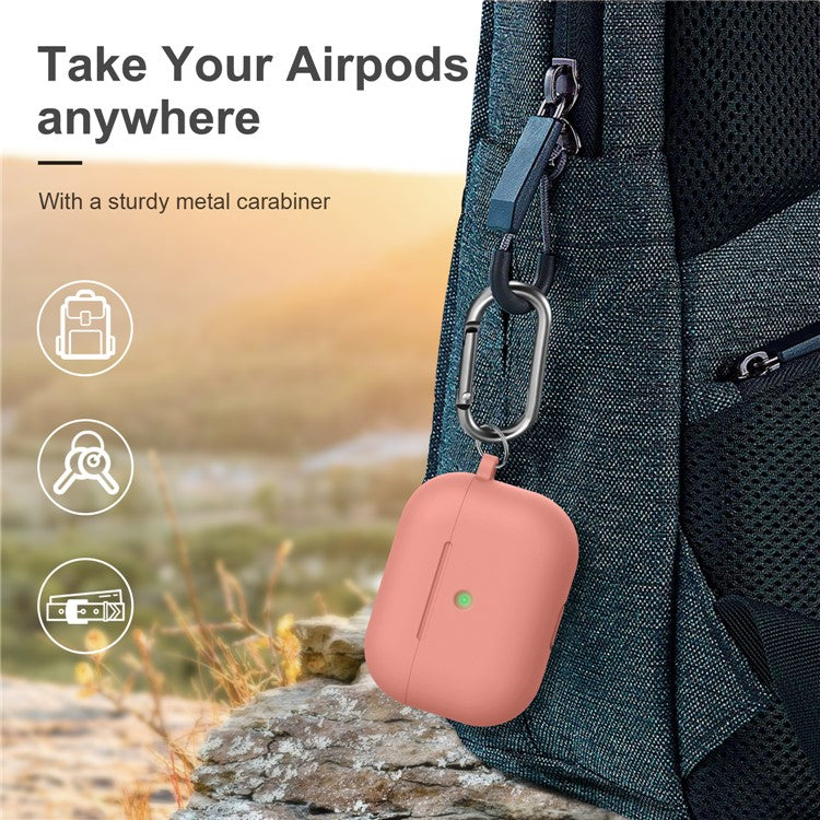 Drop Resistant Thicken Silicone Case for Apple AirPods Pro - Watermelon Red