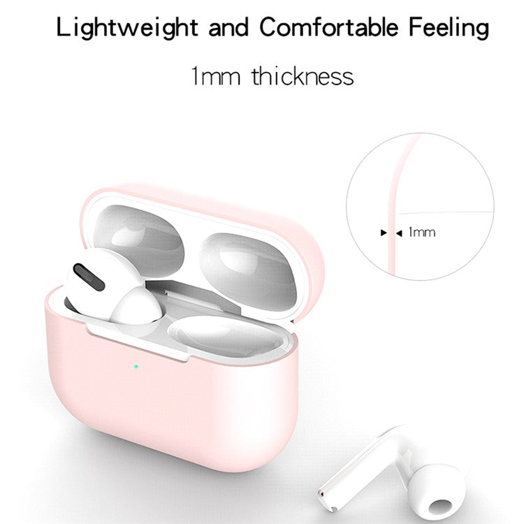 Silicone Case with Strap+Fixed Part for Apple AirPods Pro - White