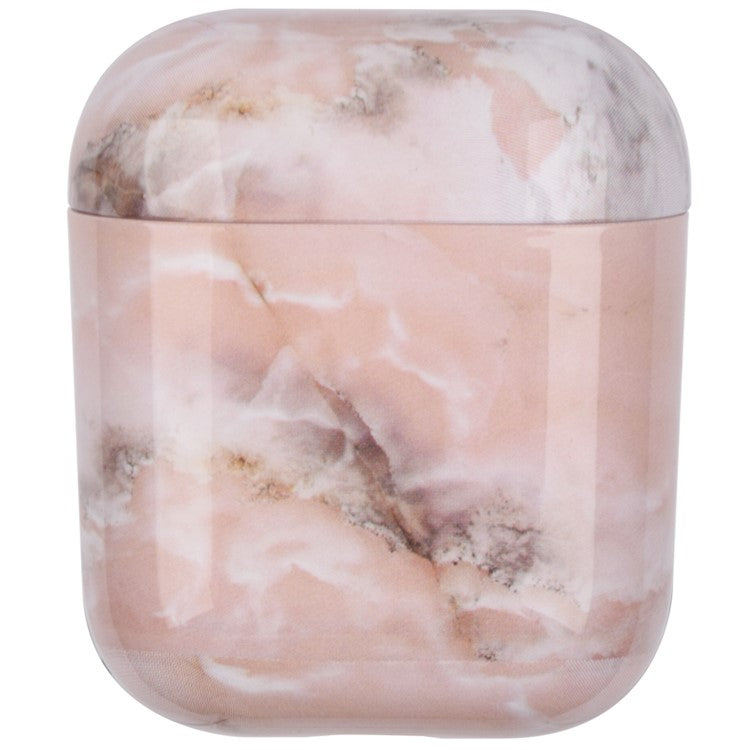 Water Transfer Printing Marble Pattern PC Case for Apple AirPods with Wireless Charging Case (2019)/AirPods with Charging Case (2019)/(2016) - Style E