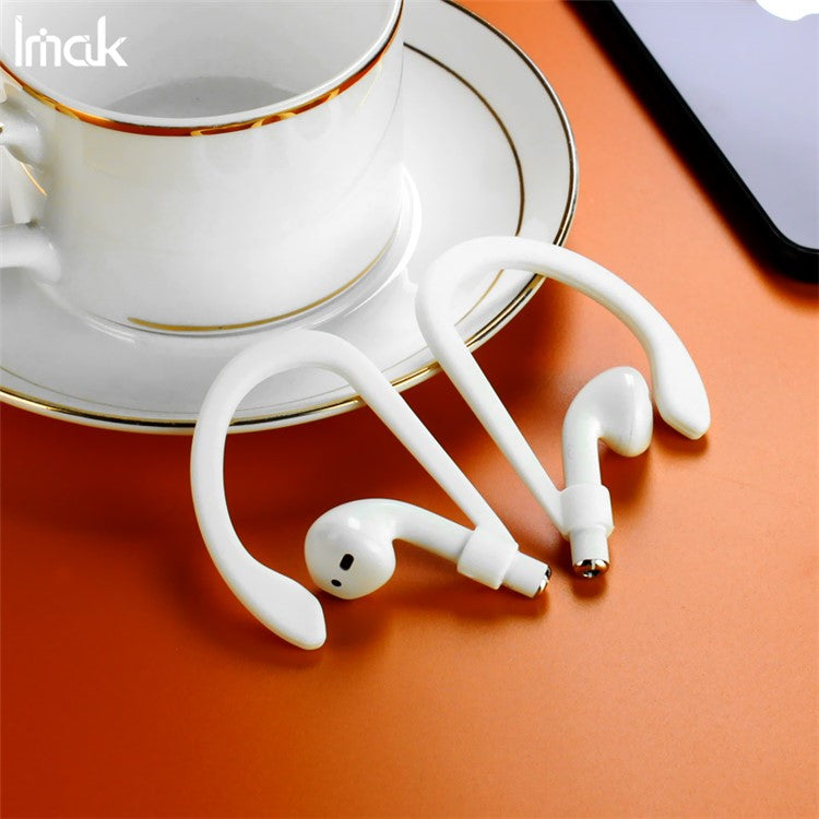 IMAK Silicone Ear Hooks for Apple AirPods Pro/AirPods with Charging Case (2016) (2019)/AirPods with Wireless Charging Case (2019) - White