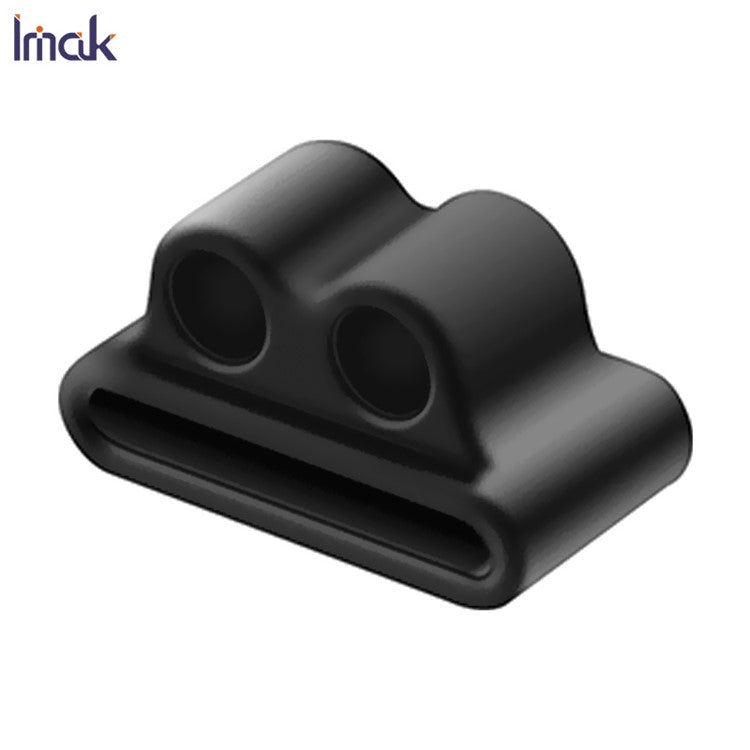 IMAK Anti-Lost Silicone Storage Holder for Apple AirPods Pro/AirPods with Charging Case (2016) (2019)/AirPods with Wireless Charging Case (2019) - Black