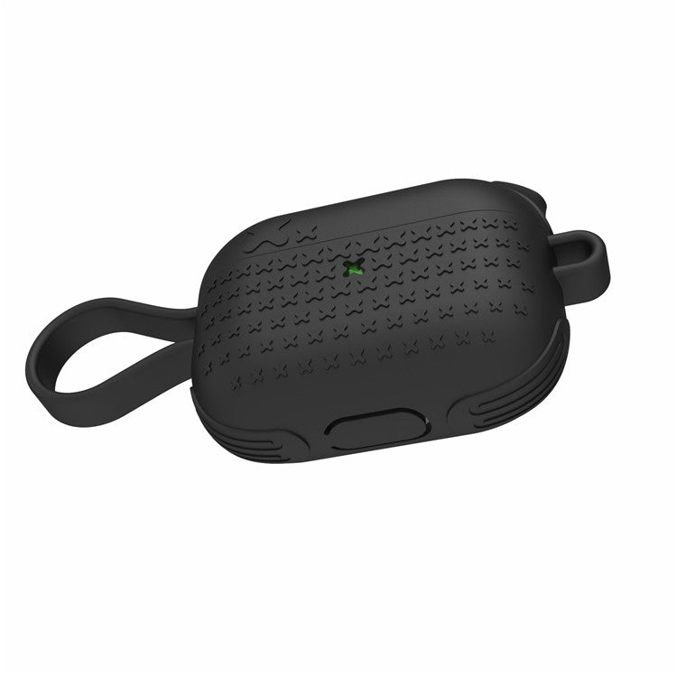 DIROSE Silicone Protective Case with Strap for Apple Airpods Pro - Black