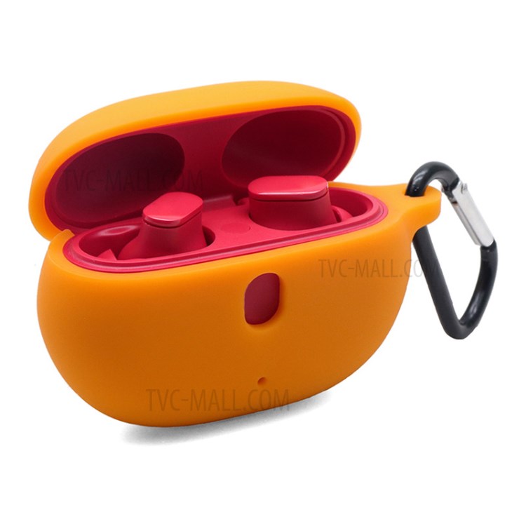 For Beats Studio Buds Silicone Case Anti-Lost Wireless Earphones Protector - Orange