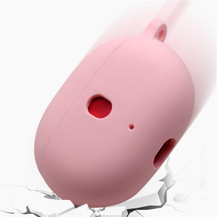 For Beats Studio Buds Silicone Case Anti-Lost Wireless Earphones Protector - Pink