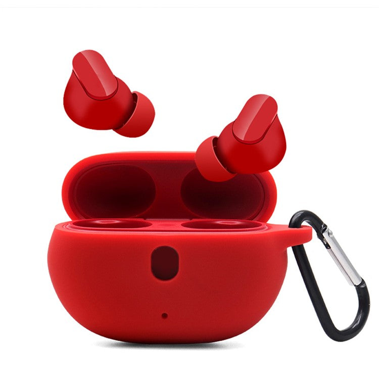 For Beats Studio Buds Silicone Case Anti-Lost Wireless Earphones Protector - Red