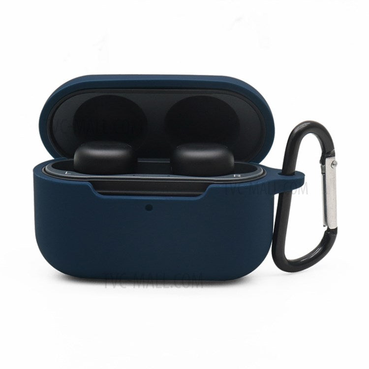 Silicone Case Shockproof Protective Cover with Hanging Buckle for Echo Buds 2 - Midnight Blue