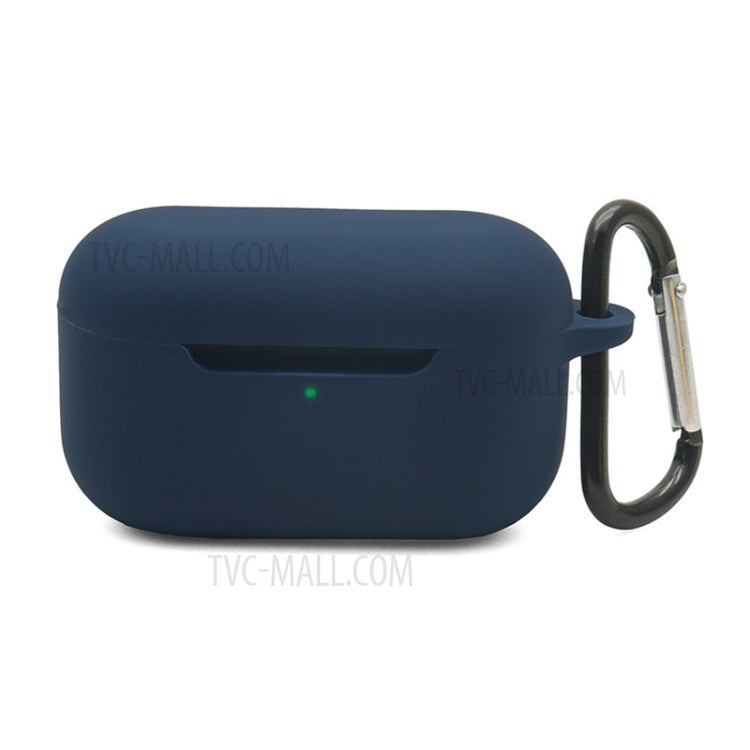 Silicone Case Shockproof Protective Cover with Hanging Buckle for Echo Buds 2 - Midnight Blue