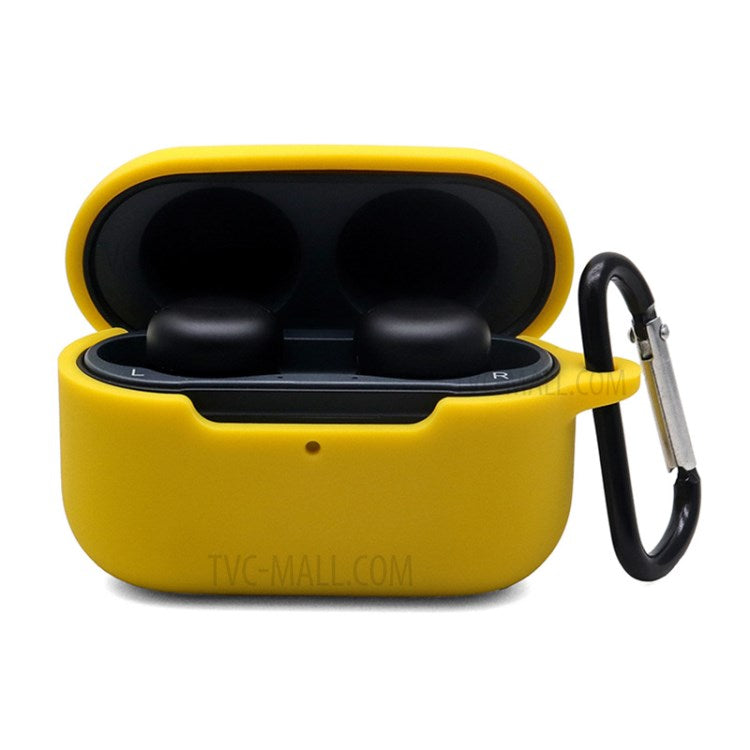 Silicone Case Shockproof Protective Cover with Hanging Buckle for Echo Buds 2 - Yellow