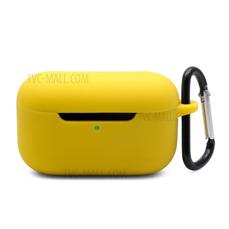 Silicone Case Shockproof Protective Cover with Hanging Buckle for Echo Buds 2 - Yellow