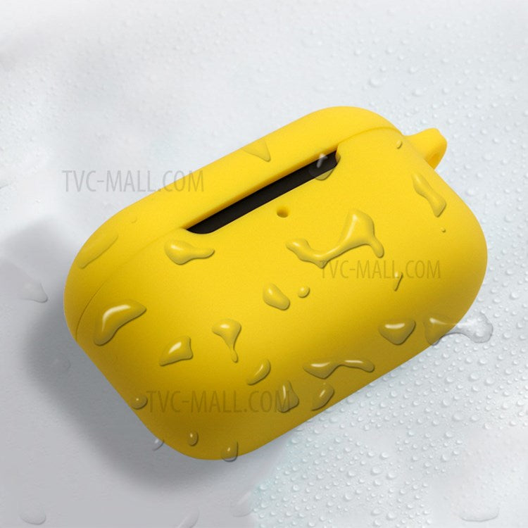 Silicone Case Shockproof Protective Cover with Hanging Buckle for Echo Buds 2 - Yellow