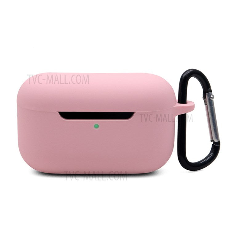 Silicone Case Shockproof Protective Cover with Hanging Buckle for Echo Buds 2 - Pink