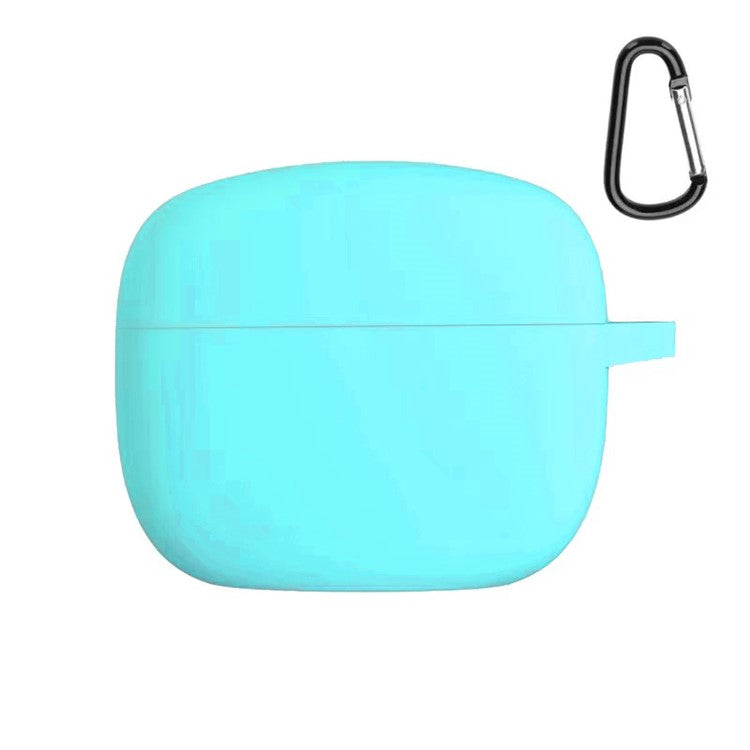 Soft Silicone Bluetooth Earphone Protective Case Cover with Anti-lost Buckle for JBL TUNE215TWS - Light Green