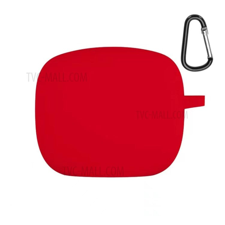 Soft Silicone Bluetooth Earphone Protective Case Cover with Anti-lost Buckle for JBL TUNE215TWS - Red