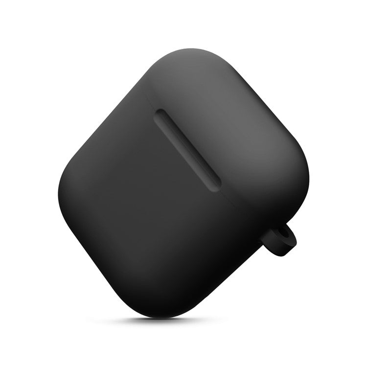 Thickened Silicone Case for Apple AirPods with Wireless Charging Case (2019) / AirPods with Charging Case (2019) (2016) - Black