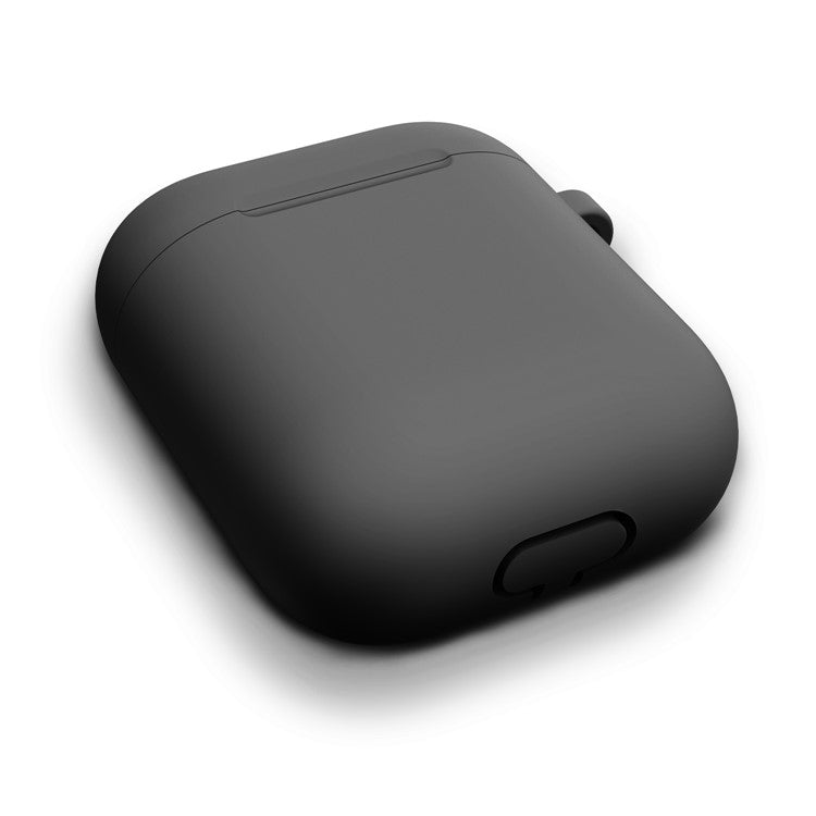 Thickened Silicone Case for Apple AirPods with Wireless Charging Case (2019) / AirPods with Charging Case (2019) (2016) - Black