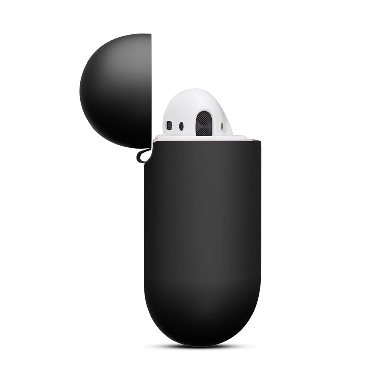 Thickened Silicone Case for Apple AirPods with Wireless Charging Case (2019) / AirPods with Charging Case (2019) (2016) - Black