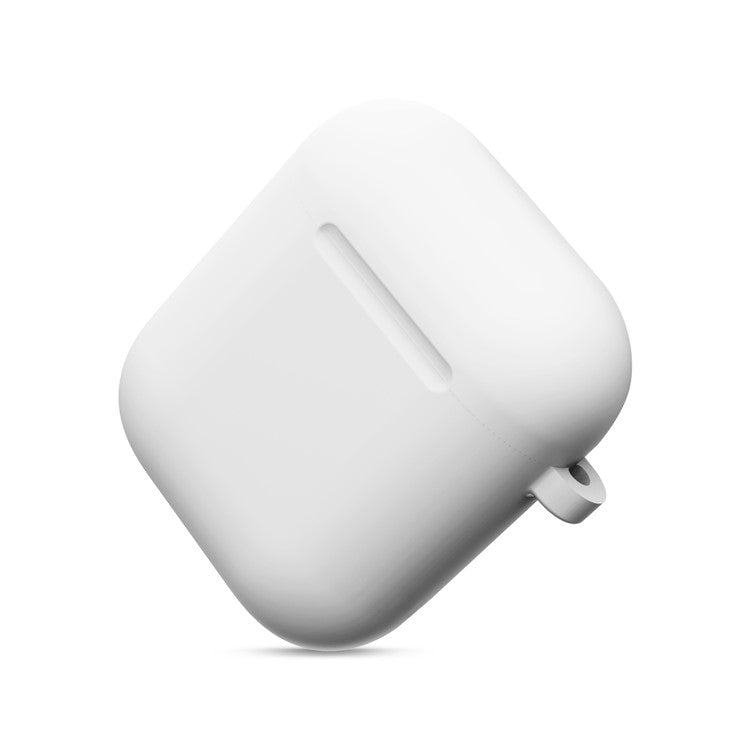 Thickened Silicone Case for Apple AirPods with Wireless Charging Case (2019) / AirPods with Charging Case (2019) (2016) - White