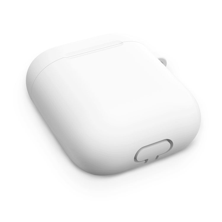 Thickened Silicone Case for Apple AirPods with Wireless Charging Case (2019) / AirPods with Charging Case (2019) (2016) - White