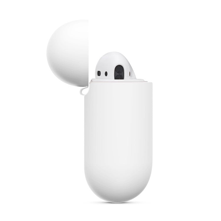 Thickened Silicone Case for Apple AirPods with Wireless Charging Case (2019) / AirPods with Charging Case (2019) (2016) - White