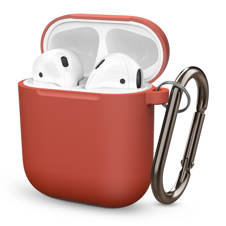 Thickened Silicone Case for Apple AirPods with Wireless Charging Case (2019) / AirPods with Charging Case (2019) (2016) - Red