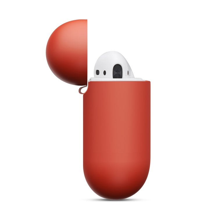 Thickened Silicone Case for Apple AirPods with Wireless Charging Case (2019) / AirPods with Charging Case (2019) (2016) - Red