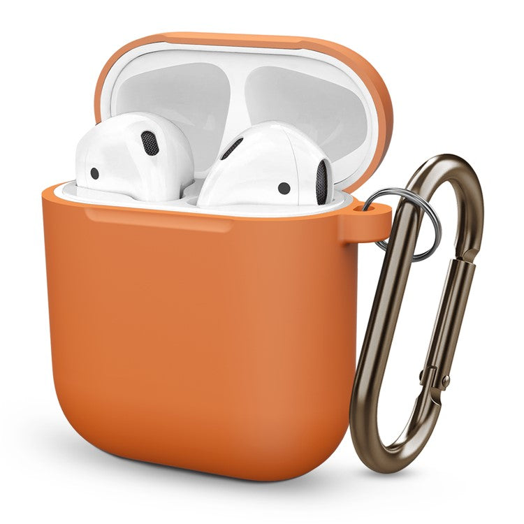 Thickened Silicone Case for Apple AirPods with Wireless Charging Case (2019) / AirPods with Charging Case (2019) (2016) - Orange