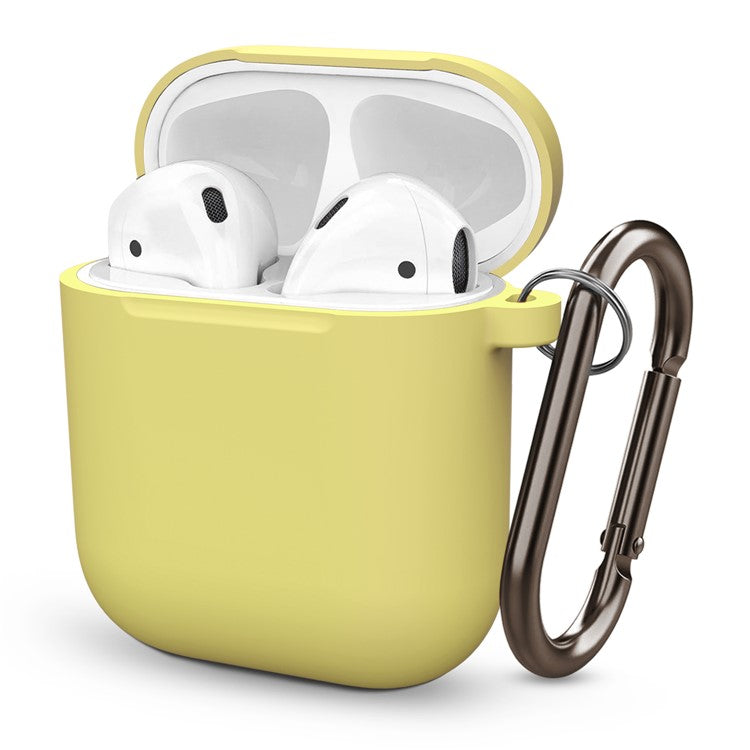 Thickened Silicone Case for Apple AirPods with Wireless Charging Case (2019) / AirPods with Charging Case (2019) (2016) - Yellow