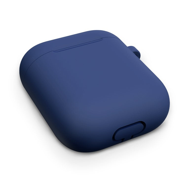 Thickened Silicone Case for Apple AirPods with Wireless Charging Case (2019) / AirPods with Charging Case (2019) (2016) - Dark Blue