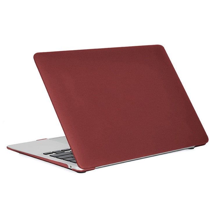 Ultra-thin Matte PP Laptop Protective Case Detachable Notebook Cover for MacBook Air 13.3" Retina Display A2179 (2020)/A1932/A2337 - Wine Red