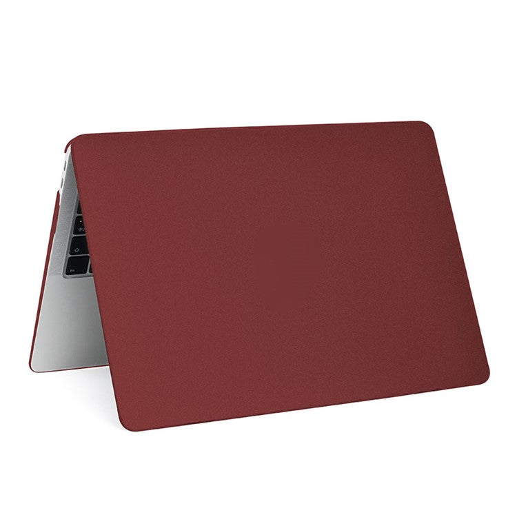 Ultra-thin Matte PP Laptop Protective Case Detachable Notebook Cover for MacBook Air 13.3" Retina Display A2179 (2020)/A1932/A2337 - Wine Red