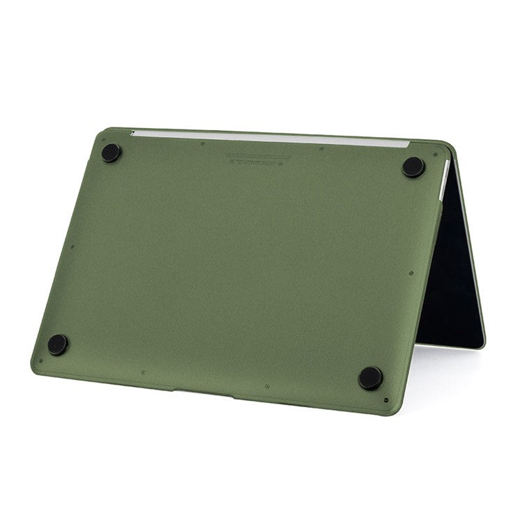 Ultra-thin Matte PP Laptop Protective Case Detachable Notebook Cover for MacBook Air 13.3" Retina Display A2179 (2020)/A1932/A2337 - Dark Green