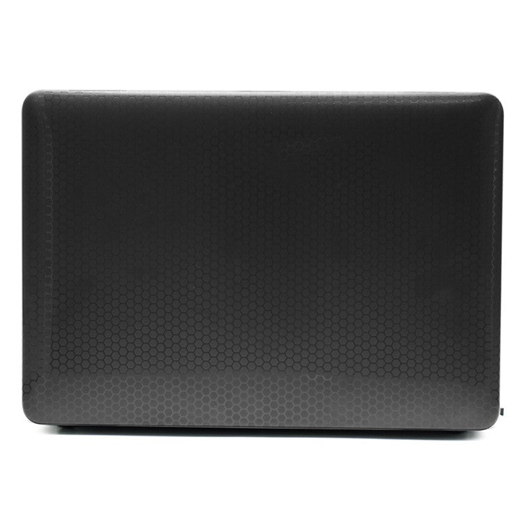 Ultra-thin Honeycomb Texture Laptop Case Hard PC Notebook Shell Cover for MacBook Pro 13-inch A1708/A1706/A1989/A2159/A2251/A2289/A2338 - Black