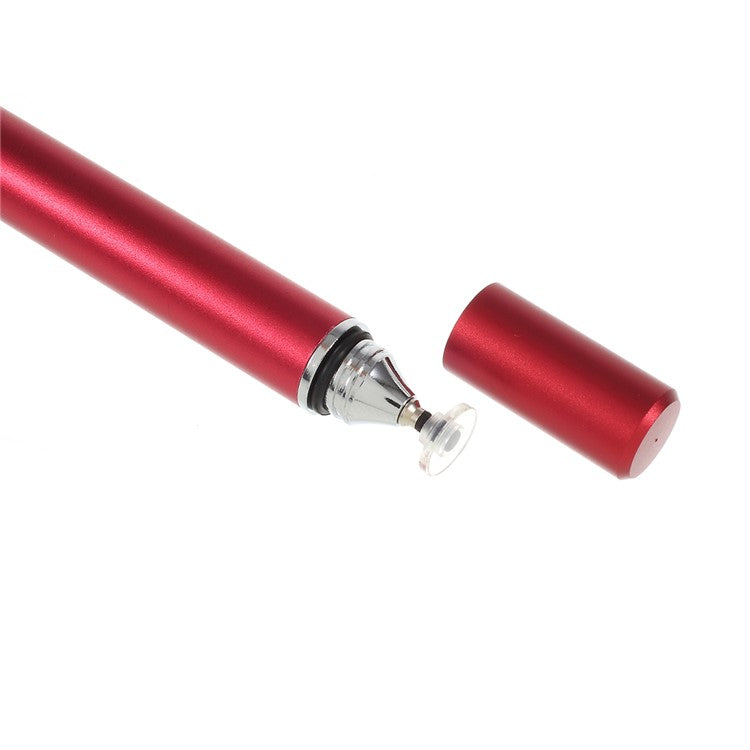 2 in 1 Stylus Touch Screen and Ball-point Pen for Touch Screen Devices - Red