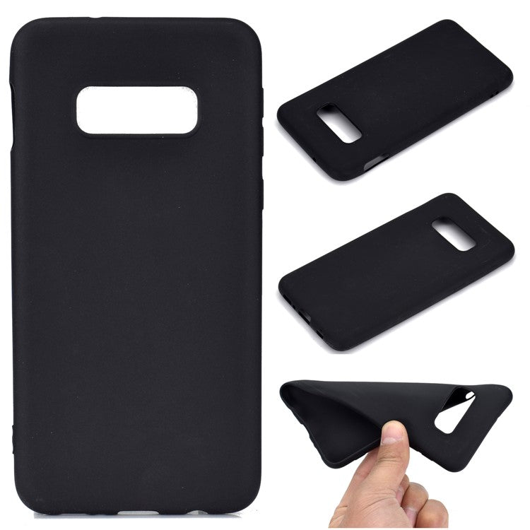 Soft Matte TPU Back Case for Samsung Galaxy S10e - Black