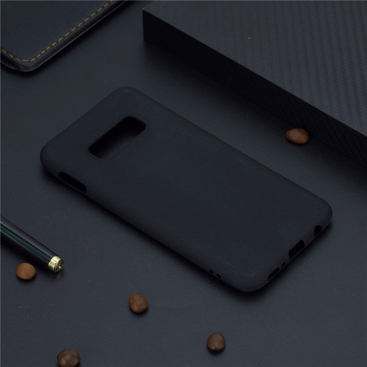 Soft Matte TPU Back Case for Samsung Galaxy S10e - Black