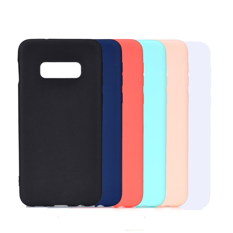 Soft Matte TPU Back Case for Samsung Galaxy S10e - Black