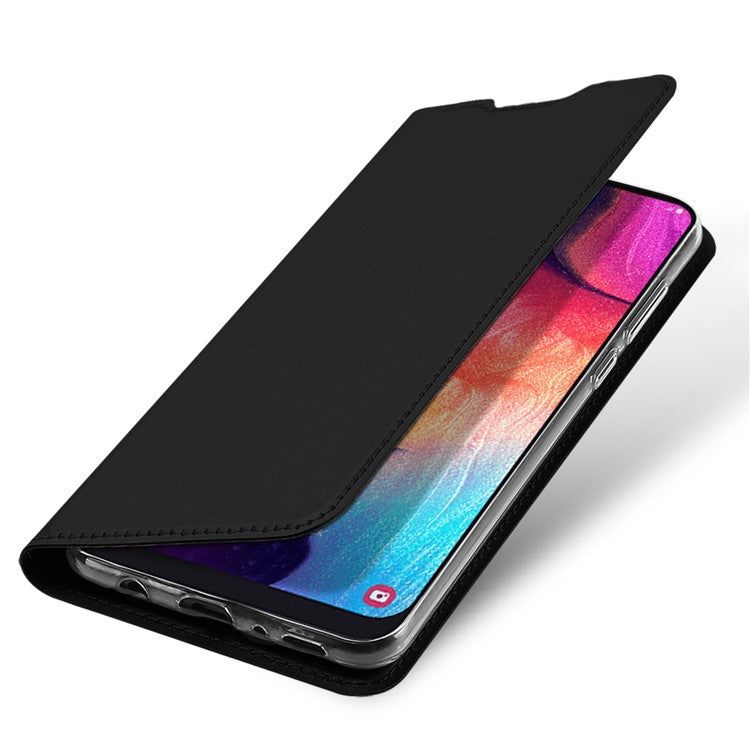 DUX DUCIS Skin Pro Series Anti-Scratch Skin Touch Leather Flip Case with Card Slot for Samsung Galaxy A50 / A50s / A30s - Black