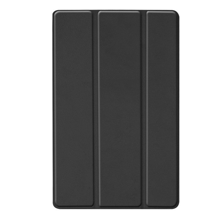 Ultra Lightweight Tri-Fold Stand PU Leather Hard PC Protective Cover for Samsung Galaxy TAB A 10.1 2019 SM-T510 / SM-T515 - Black