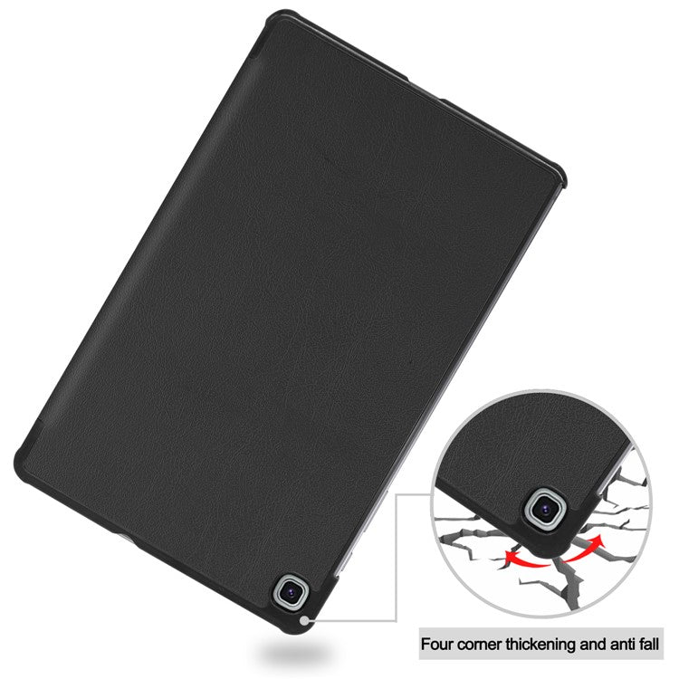 PU Leather Cover Case Stand for Samsung Galaxy Tab S6 Lite (2024) / (2022) / (2020) - Black