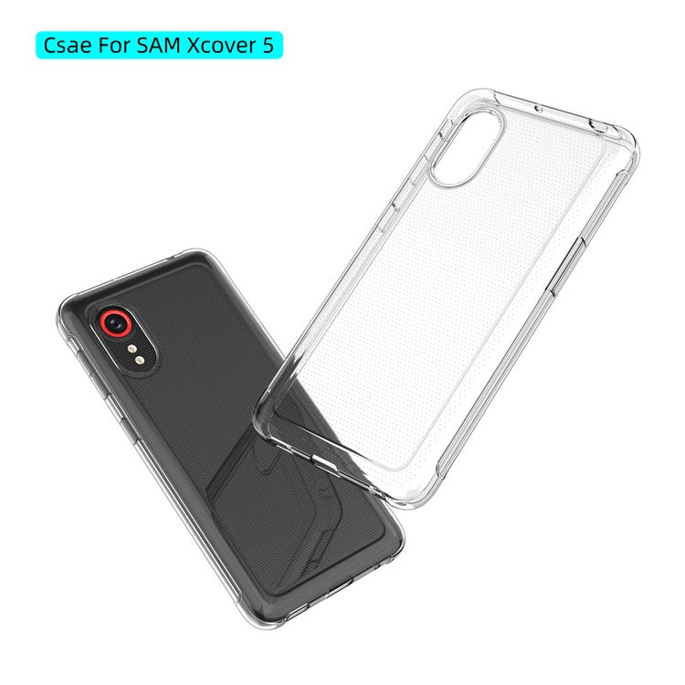 Crystal Clear Super Slim TPU Phone Protective Case for Samsung Galaxy Xcover 5