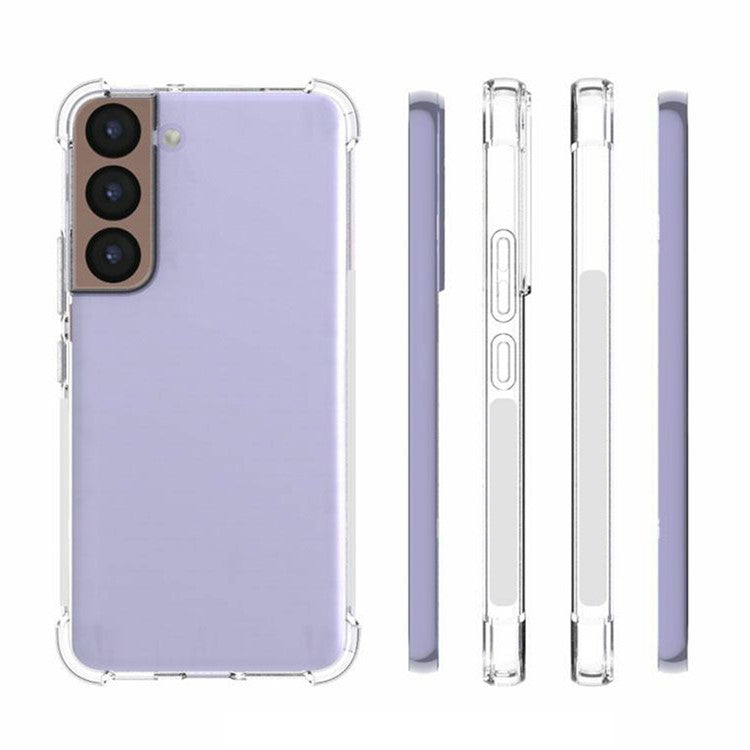 Flexible Clear TPU Scratch-Resistant Anti Slip Protective Phone Case for Samsung Galaxy S22 5G